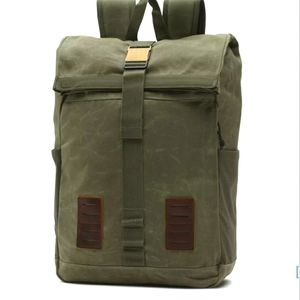 Rare Vans Plot Roll Top Backpack dark green